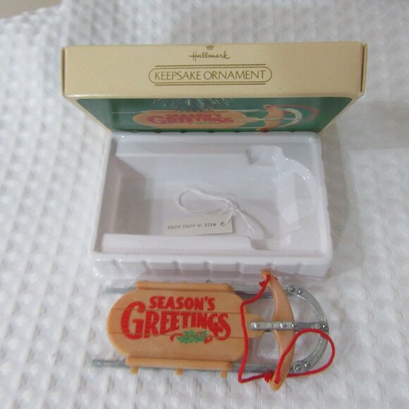 Nostalgic Sled Christmas Ornament 1984 - Picture 6 of 7
